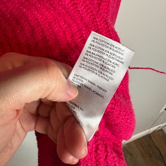 Anthropologie Maeve Mock-Neck Color-Tipped Sweater - Picture 5 of 6